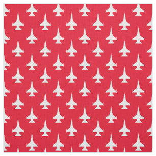 F-16 Viper Fighting Falcon Jet Pattern Wit Stof