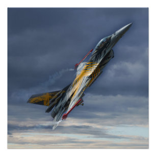 F-16 XTM X-tijger Perfect Poster