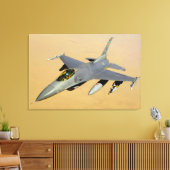 F-16C FALCON 24x36 Canvas Afdruk (Insitu (Woonkamer))