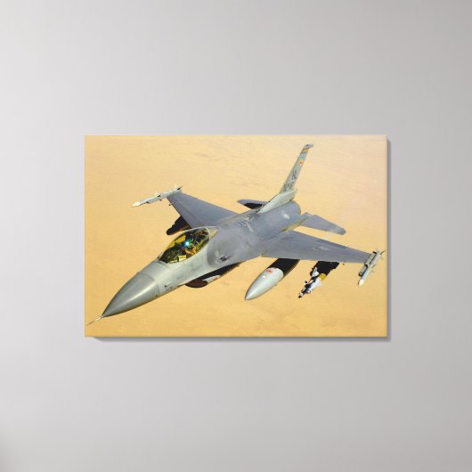 F-16C FALCON 24x36 Canvas Afdruk (Voorkant)