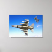 F-16C FALCON 24x36 Canvas Afdruk (Voorkant)