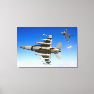 F-16C FALCON 24x36 Canvas Afdruk