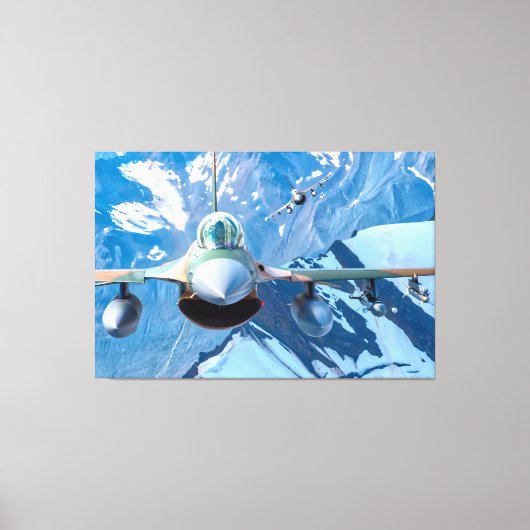 F-16C FALCON 40x60 Canvas Afdruk (Voorkant)