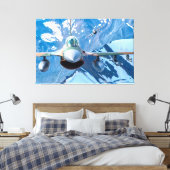 F-16C FALCON 40x60 Canvas Afdruk (Insitu (Slaapkamer))