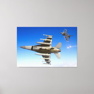 F-16C FALCON 40x60 Canvas Afdruk