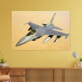 F-16C FALCON 40x60 Canvas Afdruk (Insitu (Woonkamer))