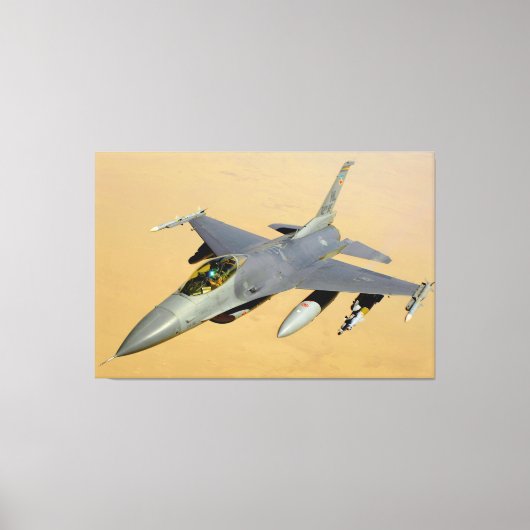 F-16C FALCON 40x60 Canvas Afdruk (Voorkant)