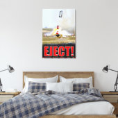F-16C FALCON - EJECT! 24 x 36 Canvas Afdruk (Insitu (Slaapkamer))