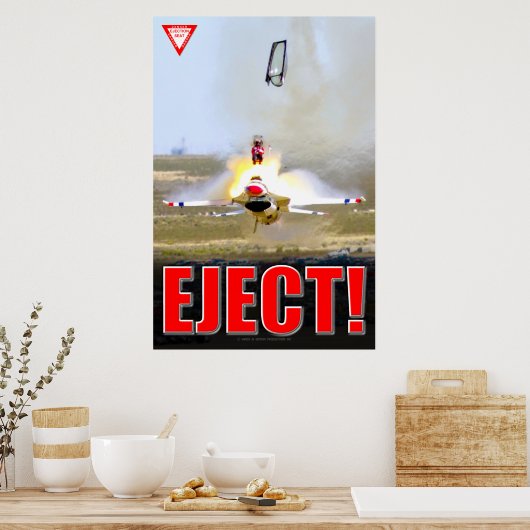 F-16C FALCON - EJECT! POSTER (Keuken)