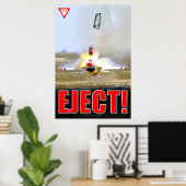 F-16C FALCON - EJECT! POSTER (Thuiskantoor)
