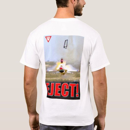 F-16C FALCON - EJECT! T-SHIRT (Achterkant)