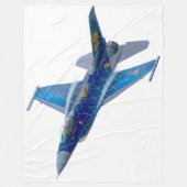F-16C FALCON FLEECE DEKEN (Voorkant)