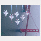 F-16C FALCON FLEECE DEKEN (Voorkant (Horizontaal))