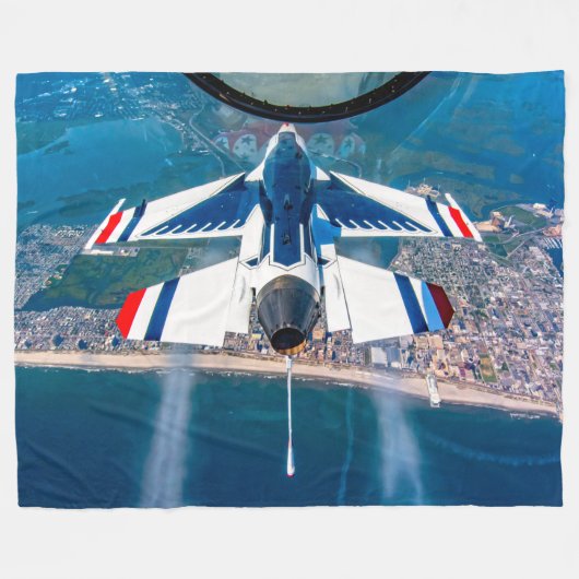 F-16C FALCON FLEECE DEKEN (Voorkant (Horizontaal))