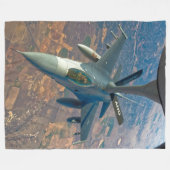 F-16C FALCON FLEECE DEKEN (Voorkant (Horizontaal))