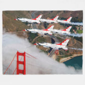 F-16C FALCON FLEECE DEKEN (Voorkant (Horizontaal))