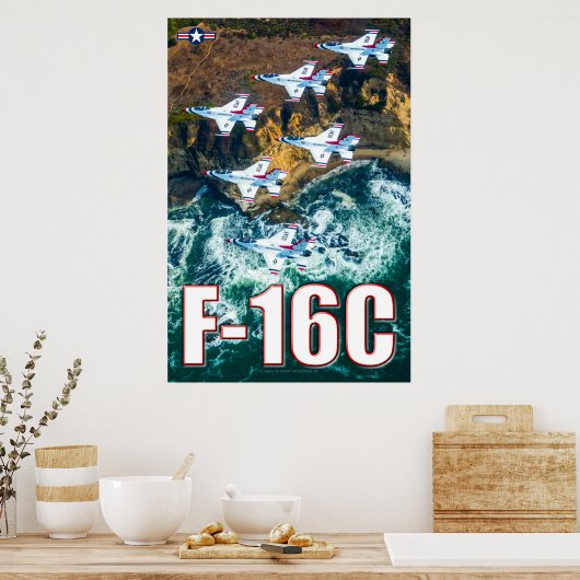 F-16C FALCON POSTER (Keuken)