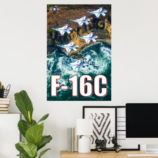 F-16C FALCON POSTER (Thuiskantoor)
