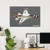 F-16C FALCON POSTER (Thuiskantoor)