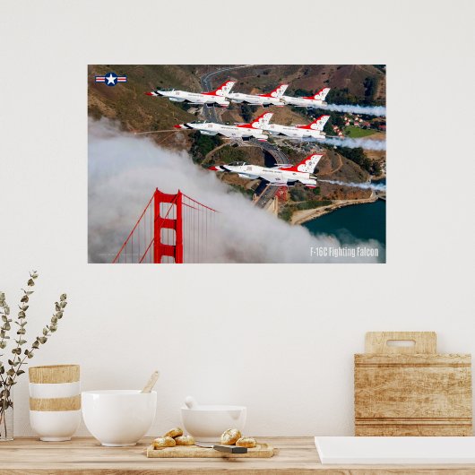 F-16C FALCON POSTER (Keuken)