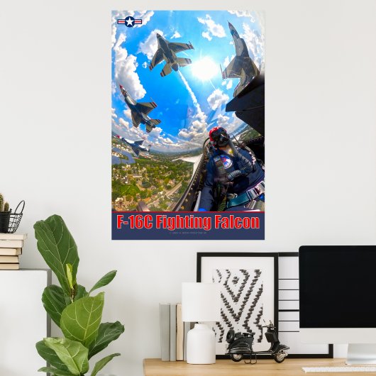 F-16C FALCON POSTER (Thuiskantoor)
