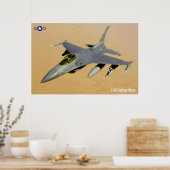 F-16C FALCON POSTER (Keuken)