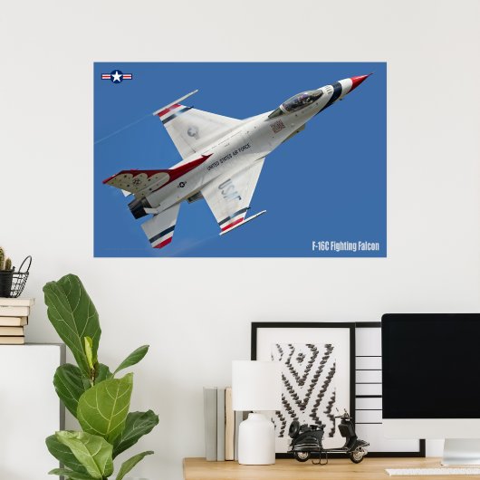 F-16C FALCON POSTER (Thuiskantoor)