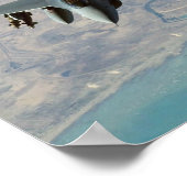 F-16C Strijd tegen valk-Vliegtuig Poster (Hoek)