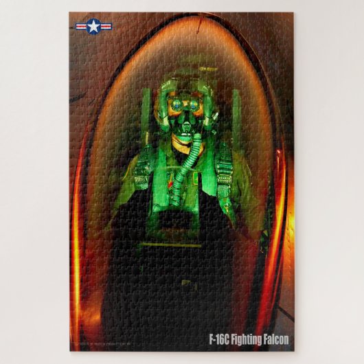 F-16C-VLUCHTESTSTFALCON PILOT (20x30 INCH) Legpuzzel (Verticaal)