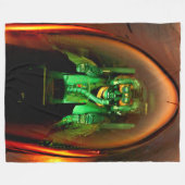 F-16C VLUCHTESTSTSTOFPILOT FLEECE DEKEN (Voorkant (Horizontaal))
