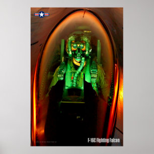 F-16C VLUCHTESTSTSTOFPILOT POSTER