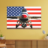 F-16D FALCON 40x60 Canvas Afdruk (Insitu (Woonkamer))