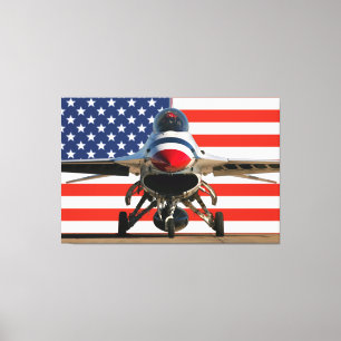 F-16D FALCON 40x60 Canvas Afdruk