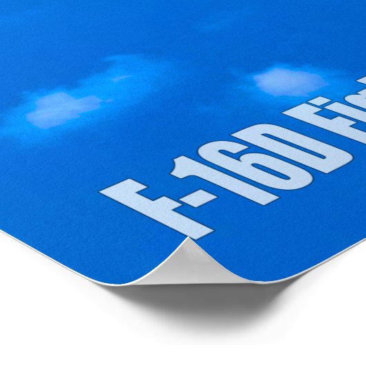 F-16D FALCON BESTRIJDING POSTER (Hoek)