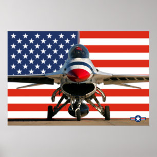 F-16D FALCON BESTRIJDING POSTER