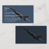 F 16s Vliegtuigen Visitekaartje (Voorkant / Achterkant)