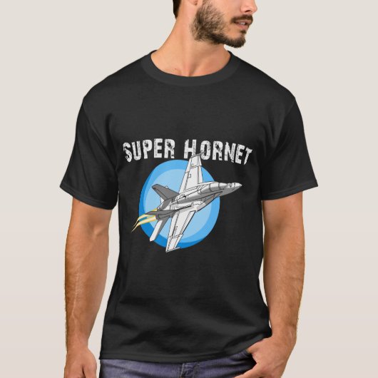 F-18 F/A Super Hornet Airplane T-shirt design (Voorkant)