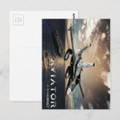 F-18 Hornet Fighter Jet Briefkaart (Voorkant / Achterkant)