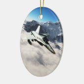 F 18 Hornet Keramisch Ornament (Links)