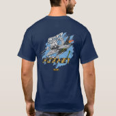 F-18 Hornet met roepnaam T-shirt (Achterkant)