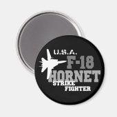 F-18 Hornet - Strike Fighter Magneet (Voorkant / Achterkant)
