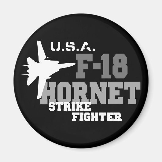 F-18 Hornet - Strike Fighter Magneet (Voorkant)