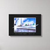 F-18 HORNETFIGHTER JET EENVOUDIG CANVAS AFDRUK (Voorkant)