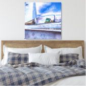 F-18 HORNETFIGHTER JET EENVOUDIG CANVAS AFDRUK (Insitu (Slaapkamer))