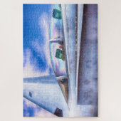 F-18 HORNETFIGHTER JET EENVOUDIG LEGPUZZEL (Verticaal)