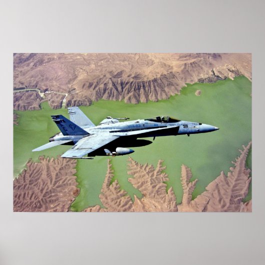 F-18 over Afghanistan. Poster (Voorkant)