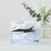 F 18 SoundBarrier Briefkaart (Staand voorkant)