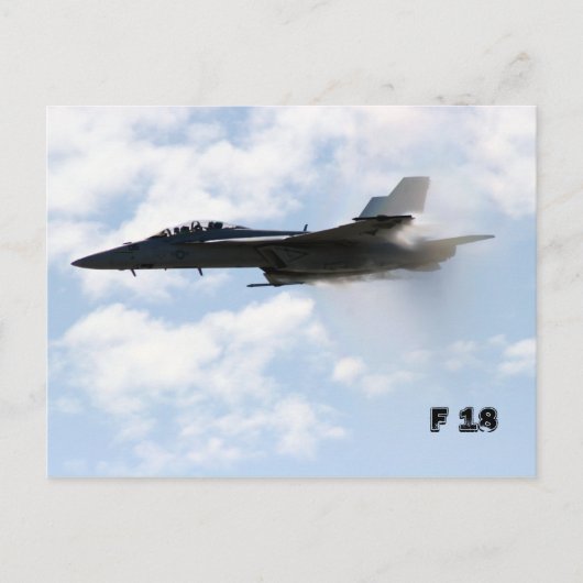 F 18 SoundBarrier Briefkaart (Voorkant)
