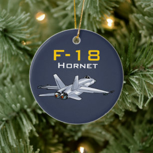 F-18 Super Hornet-Vliegtuig Keramisch Ornament
