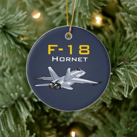 F-18 Super Hornet-Vliegtuig Keramisch Ornament (Boom)